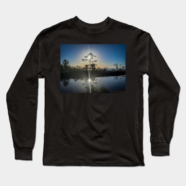 Reflection Tree Long Sleeve T-Shirt by Ckauzmann
